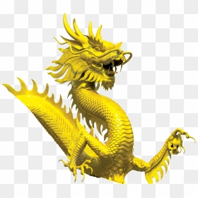 Vector Gold Dragon - Chinese Dragon Frame Vector Png, Transparent Png - chinese dragon vector png