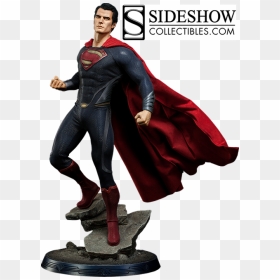 Superman 1/4 Premium Format™ Figure By Sideshow Collectibles - Sideshow, HD Png Download - man of steel logo png