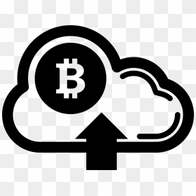 Bitcoin On Cloud With Up Arrow Symbol - Bitcoin, HD Png Download - bitcoin icon png