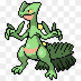 Sceptile Pixel Art, HD Png Download - sceptile png