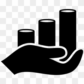 Coins Stacked On A Hand Palm - Coins In Hand Icon Png, Transparent Png - hand palm png