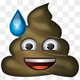 Exploding Head Poop Emoji, HD Png Download - sweat emoji png