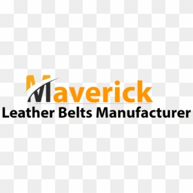 Maverick Leather Belt Logo - Orange, HD Png Download - maverick logo png