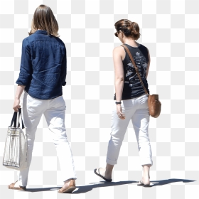 Transparent People Walking Away - Woman Back Street Png, Png Download - girl walking png