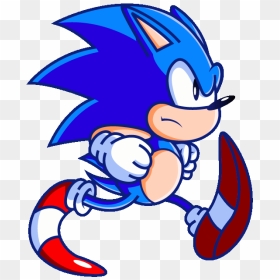 Sonic The Hedgehog Clipart Animation - Funny Sonic Running Gif, HD Png Download - sonic running png
