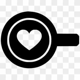 Barista Drink Top View Love Heart Coffee - Love Icon Coffee, HD Png Download - barista png