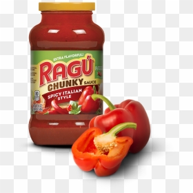 Ragú Flavored With Meat, HD Png Download - spicy png