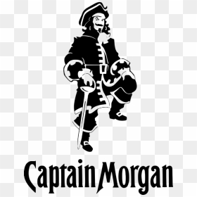 Captain Morgan Black And White, HD Png Download - captain morgan logo png