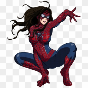 Spider-woman Png Pic - Spider Woman Spider Girl, Transparent Png - spider gwen png