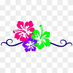 Hawaiian Flower Free Clipart, HD Png Download - flower clip art png