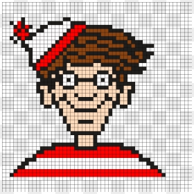 Where's Wally Cross Stitch, HD Png Download - where's waldo png
