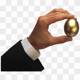 Golden Egg Transparent Png - Hand Holding A Golden Egg, Png Download - golden egg png