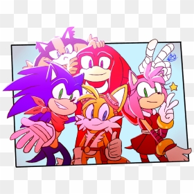 Sonic Boom Clipart , Png Download - Dibujos De Sonic Y Sus Amigos, Transparent Png - sonic boom png