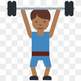 Weight Lifter Sticker By Twitterverified Account - Prevent Non Communicable Diseases Image Cartoons, HD Png Download - twitter verified png