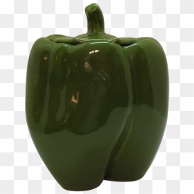 Vintage Green Pepper Cookie Jar 1950-60s Very Good - Green Bell Pepper, HD Png Download - green pepper png
