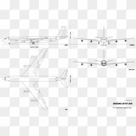 File - B707-300v1 - 0 - Monoplane, HD Png Download - boeing png