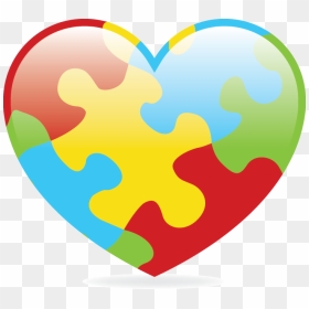Ten Key Facts About Autism - Transparent Puzzle Piece Autism Png, Png Download - facebook heart png