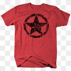 T-shirt, HD Png Download - military star png