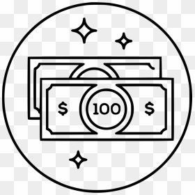 Money Bills Cash Dollars - Self Confidence Icon Png, Transparent Png - 100 dollars png