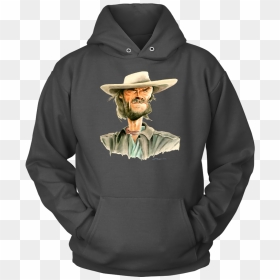 Virgo Hoodie, HD Png Download - clint eastwood png