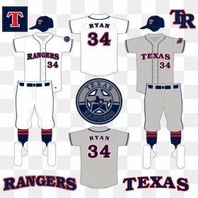 Texas Rangers Unis - Illustration, HD Png Download - texas rangers png