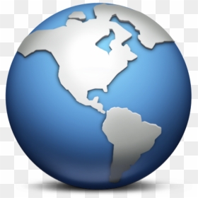 Blue And Grey Globe Png Image - Transparent Earth Logo Png, Png Download - earth globe png