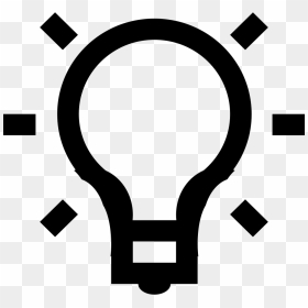 Light Svg - Lightbulb Png Icon, Transparent Png - idea icon png