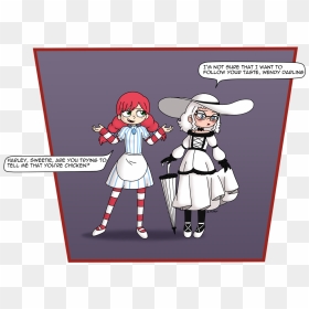 And Then Colonel Harland Sanders Became Lady Harlow - Colonel Sanders Gender Bend, HD Png Download - colonel sanders png