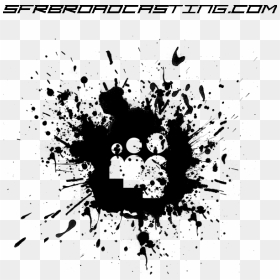 Black Paint Splatter, HD Png Download - myspace png