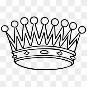 Black And White Crown, HD Png Download - crown drawing png