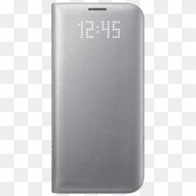 Samsung Galaxy S7 Edge Led Cover Silver - Smartphone, HD Png Download - galaxy s7 png