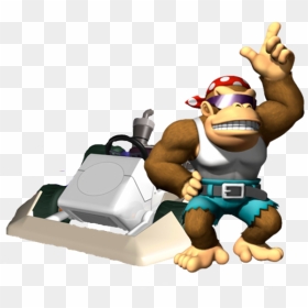 Banner Transparent Library Afro Clipart Funky - Funky Kong Mario Kart Wii, HD Png Download - funky kong png