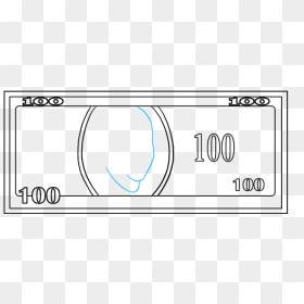 How To Draw Dollar Bill - Circle, HD Png Download - 100 dollars png