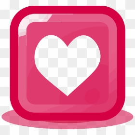 Heart, Love, Pink, Button - Heart, HD Png Download - pink subscribe button png