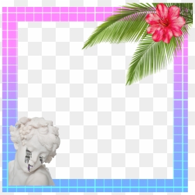 Vaporwave Frame Png, Transparent Png - vapor wave png