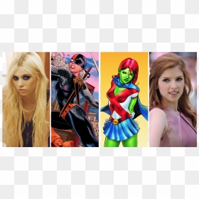 Taylor Momsen As Rose Wilson And Anna Kendrick As Megan - Miss Martian, HD Png Download - anna kendrick png