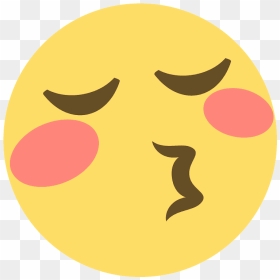 Kissing Face With Closed Eyes Emoji Clipart - Good Mood Face Emoji, HD Png Download - closed eyes png