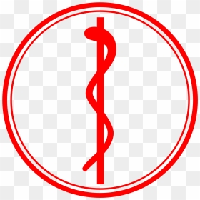Red Rod Of Asclepius , Png Download - Apotheek, Transparent Png - rod of asclepius png