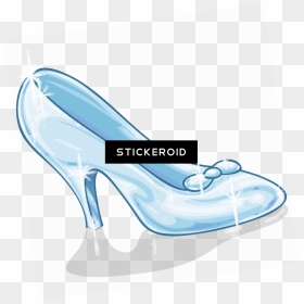 Glass Shoes Coloring , Png Download - Cinderella Glass Slipper ...