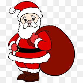 Unique Santa Claus Drawing This Month Averro Fhd Wallpaper - Santa Claus Full Drawing Easy, HD Png Download - santa emoji png