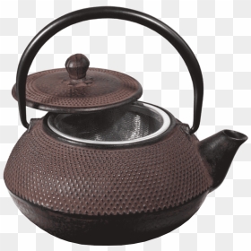 Brown Cast Iron Tetsubin Japanese Teapot 70cl - Traditional Japanese Tea Pot, HD Png Download - kettle png