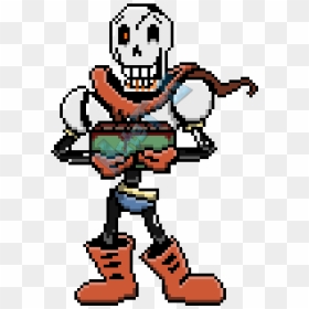 Hey, It"s Me Again, The One Who Made The Axe Sans Sprite - Undertale Papyrus Colored Sprite, HD Png Download - sans sprite png