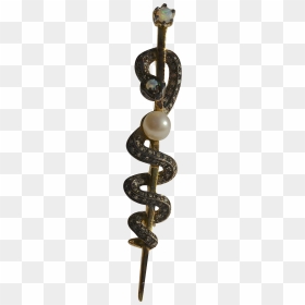 Asclepius Pin, HD Png Download - rod of asclepius png