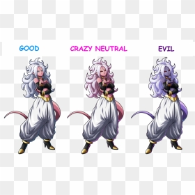 Android 21 Forms By Frostthehobidon - Buu Dragon Ball Fighterz, HD Png Download - android 21 png