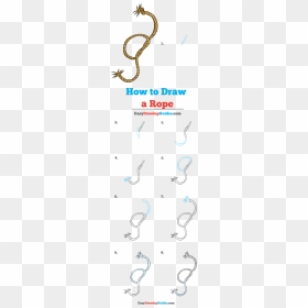 How To Draw Rope - Draw A Rope, HD Png Download - rope texture png