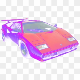 Cars Transparent Vaporwave - Vaporwave Car Png, Png Download - vapor wave png