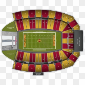 Texas Longhorns At Iowa State Football At Jack Trice - Soccer-specific Stadium, HD Png Download - football stadium png