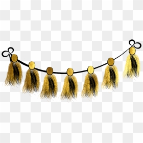 #bunting #streamers #banner #gold #black #glitter - Art, HD Png Download - gold streamers png