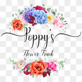 Poppy"s Flower Truck - Watercolor Truck With Flowers, HD Png Download - poppy flower png