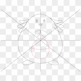 How To Draw Pokemon Chansey Step - Line Art, HD Png Download - chansey png